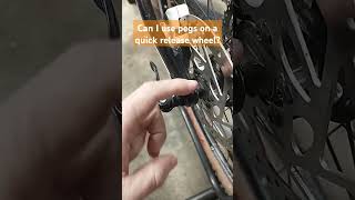 Can I use pegs on a quick release wheel shorts [upl. by Wiener]