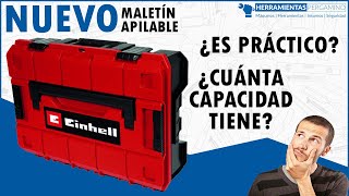 CAJA MALETÍN APILABLE PORTA HERRAMIENTAS EINHELL ECase SC [upl. by Yhtommit168]