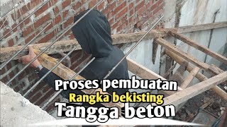 Cara Membuat Rangka Bekisting Tangga Beton [upl. by Ednutabab]