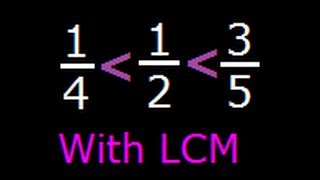 Compare unlike fractions  General method [upl. by Alleras840]