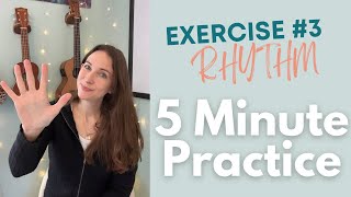 5 Minute Practice Exercise  3 for Ukulele Players  Rhythm Practice [upl. by Ellierim]