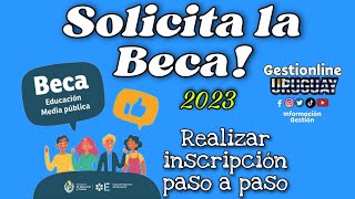 Solicitar Beca 2023 [upl. by Anilak]