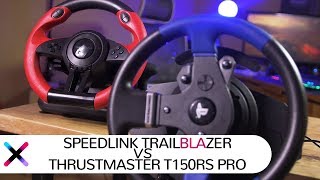 SpeedLink Trailblazer vs Thrustmaster T150RS Pro  Która kierownica dla mistrza [upl. by Gussman]