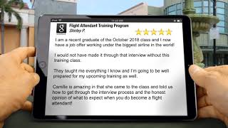 Student Review Hired Immediately Flight Attendant Training Program Triad Aviation Academy [upl. by Bowman800]