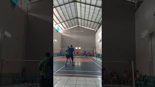 Smashan yg akuratbadminton pemulamantap [upl. by Aerdnaid687]