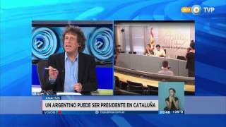 Visión 7  Un argentino puede ser presidente en Cataluña [upl. by Ylellan]