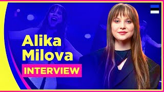 Interview with Alika Milova — Eesti Laul Eurovision Estonia 2023 🇪🇪 [upl. by Fontana]