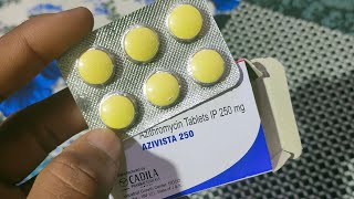 Azithromycin tablets IP 250 mg Azivista 250mg Cadila [upl. by Mazur]