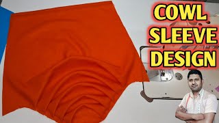 Cowl sleeve cutting and stitching  cowl baju cutting and stitching [upl. by Anirehs]