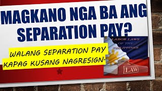 HOW TO COMPUTE LAYOFF OR SEPARATION PAY  RETRENCHMENT LABOR CODE OF THE PHILIPPINES TAGALOG [upl. by Franciska]