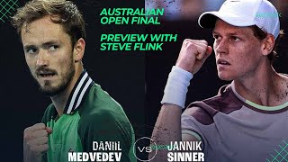 MedvedevSinner Australian Open final preview with Steve Flink [upl. by Truscott149]