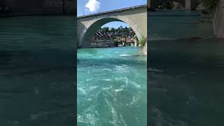 Nydeggbrücke Nydegg Bridge across the Aare River in Bern Switzerland 🇨🇭 [upl. by Nimsay337]