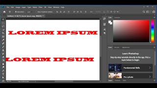 How To Disable Auto Stamping Lorem Ipsum Text in Photoshop CC 2019 [upl. by Annaor]