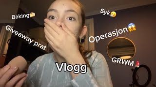 OPERASJON😱GRWM💄GIVEAWAY PRAT [upl. by Finnie]