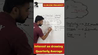 interest on drawing quarterly Average 12thcommerce accounts partnership tsgrewal24 [upl. by Nede]