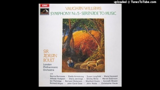 Vaughan Williams  Serenade to Music three alternative versions by the composer 1938 rev1939 [upl. by Asiulana]