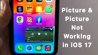 How to Fix Picture in Picture PIP not Working on iPhone after iOS 17 Update [upl. by Ayvid794]