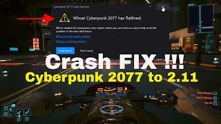 How to Fix Cyberpunk 2077 has Flatlined Error  Cyberpunk 2077 Random Crash on Startup Patch 211 [upl. by Ainesey]