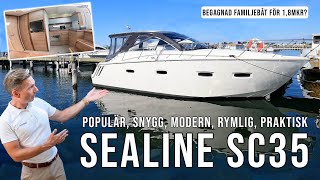 Sealine SC35  Begagnad familjebåt kring 18mkr Därför är den så populär [upl. by Yldarb837]