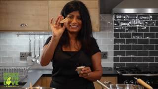 Anjula Devi creates her delicious Courgetti Pakoras [upl. by Aliuqet]