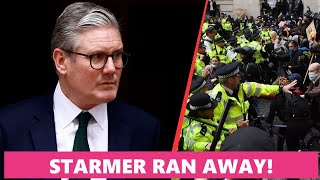 Keir Starmer ran away as farmers started protesting against him [upl. by Marih]