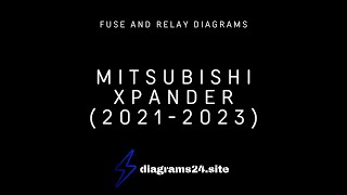 Mitsubishi Xpander 20212023  fuse and relay diagrams [upl. by Ema]