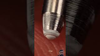 Extreme close up of gel pen on finger 🖊️☝🏻shorts ytshorts trending viralvideo youtubeshorts [upl. by Llennoc650]