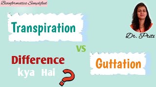 Plant Physiology l Differences between transpiration amp guttation l Bioinformatics Simplified [upl. by Ahsitam337]