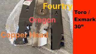 Fourtry Mower Blade Unboxing Toro Timemaster 30quot Mulching Blades [upl. by Ottinger60]