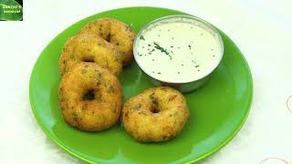 MEDHU VADAI with PEPPERWITHOUT ONION Millagu VadaiEnglish Subtitlerecipe in tamil மிளகு மெதுவடை [upl. by Aerol]