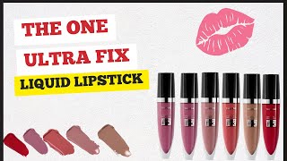 The One Ultra Fix Liquid Lipstick  Oriflame Lipstick  Review UrduHindi  English Subtitle [upl. by Eeslehc270]