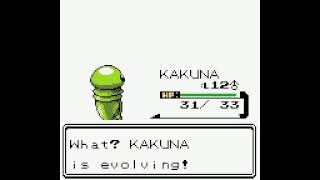 Shiny Beedrill evolution from Kakuna  Pokémon Crystal [upl. by Hafeenah]