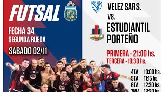 VELEZ SARSFIELD VS ESTUDIANTIL PORTEÑO  3era DIVISIÓN [upl. by Litsyrk173]