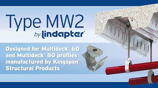 Type MW2 Multiwedge decking fixing by Lindapter [upl. by Aynatahs]