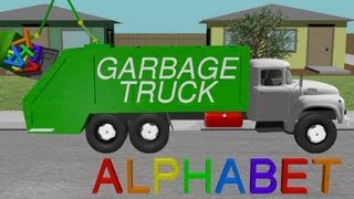 Alphabet Garbage Truck  Learning for Kids [upl. by Annayt]