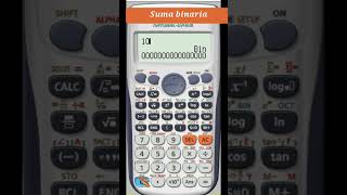 Suma binaria con calculadora Casio cálculo [upl. by Bricker]