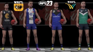 AFL 23  WAFL Guernseys [upl. by Kiah]