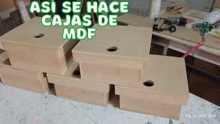 Así se hace cajas en MDF fácil para organizar lo que quieras como empezar en carpinteria moderna [upl. by Sweyn459]