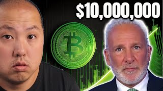 Bitcoin to 10000000Peter Schiff Explains How [upl. by Shetrit614]