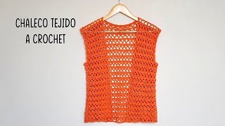 🔴APRENDE a TEJER LINDO CHALECO para MUJER‼ crochet [upl. by Ralat786]