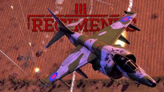 HARRIER CLUSTER rips T72s to SHREDS in NORTHAG Skirmish  Regiments Gameplay [upl. by Anstice]