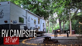 How To Setup Your RV Campsite RV for beginners [upl. by Mika]