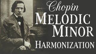 Melodic Minor Scale Harmonized with Chopin Chords [upl. by Biddle103]