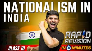 Nationalism in INDIA  10 Minutes Rapid Revision  Class 10 SST [upl. by Enilorac390]