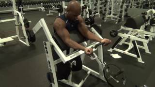 Seated Bicep Hammer Strength Plate Loaded [upl. by Gnuj]