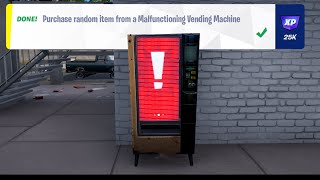 How to find Malfunctioning Vending Machine Location  Purchase Random Item Fortnite Week 6 Quest [upl. by Akilegna]