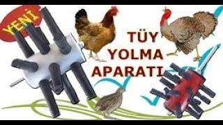 TAVUK amp HİNDİ amp BILDIRCIN amp KEKLİK TÜY YOLMA APARATI [upl. by Parsaye602]