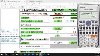 DISPOSAL AT CARRYING VALUE CALCULATION [upl. by Ule]