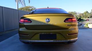 2018 VW Arteon Custom Exhaust BeforeAfter [upl. by Zashin]