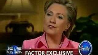 Hillary Clinton Goes on the OReilly Factor [upl. by Aneerak]